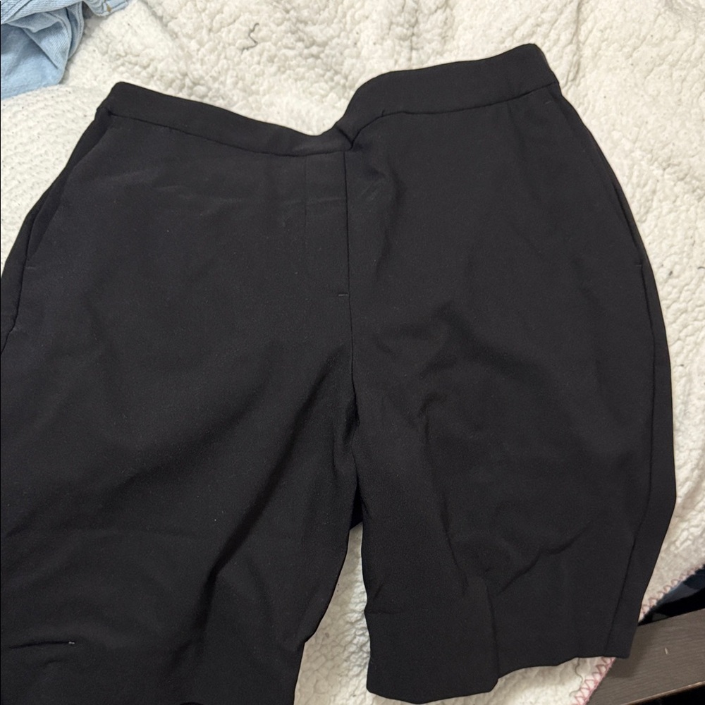 Rachel Zoe Black High-Rise Bike Shorts